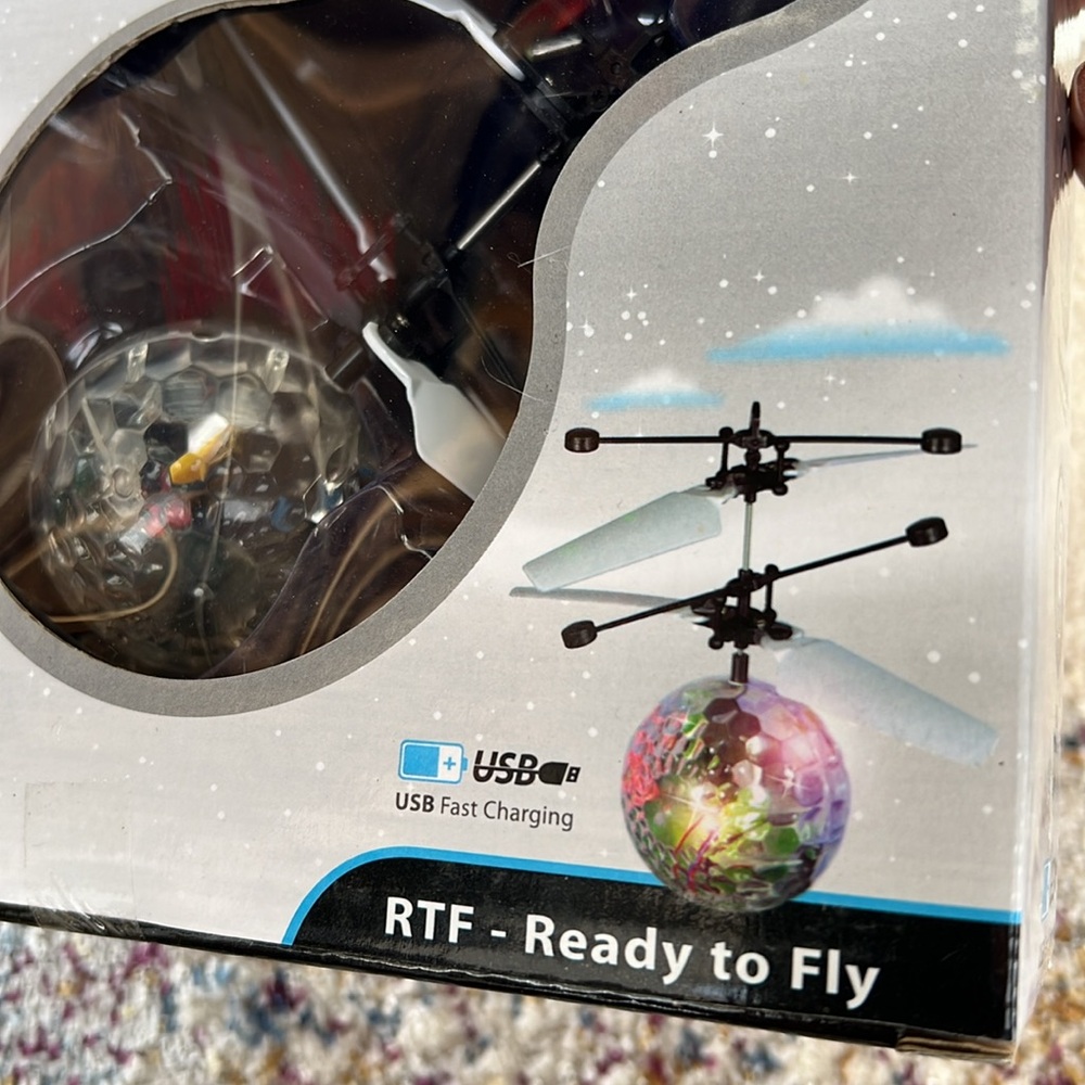 NWT Fun Factory Mini Flyer Induction Flying Drone Ready to Fly USB Charging